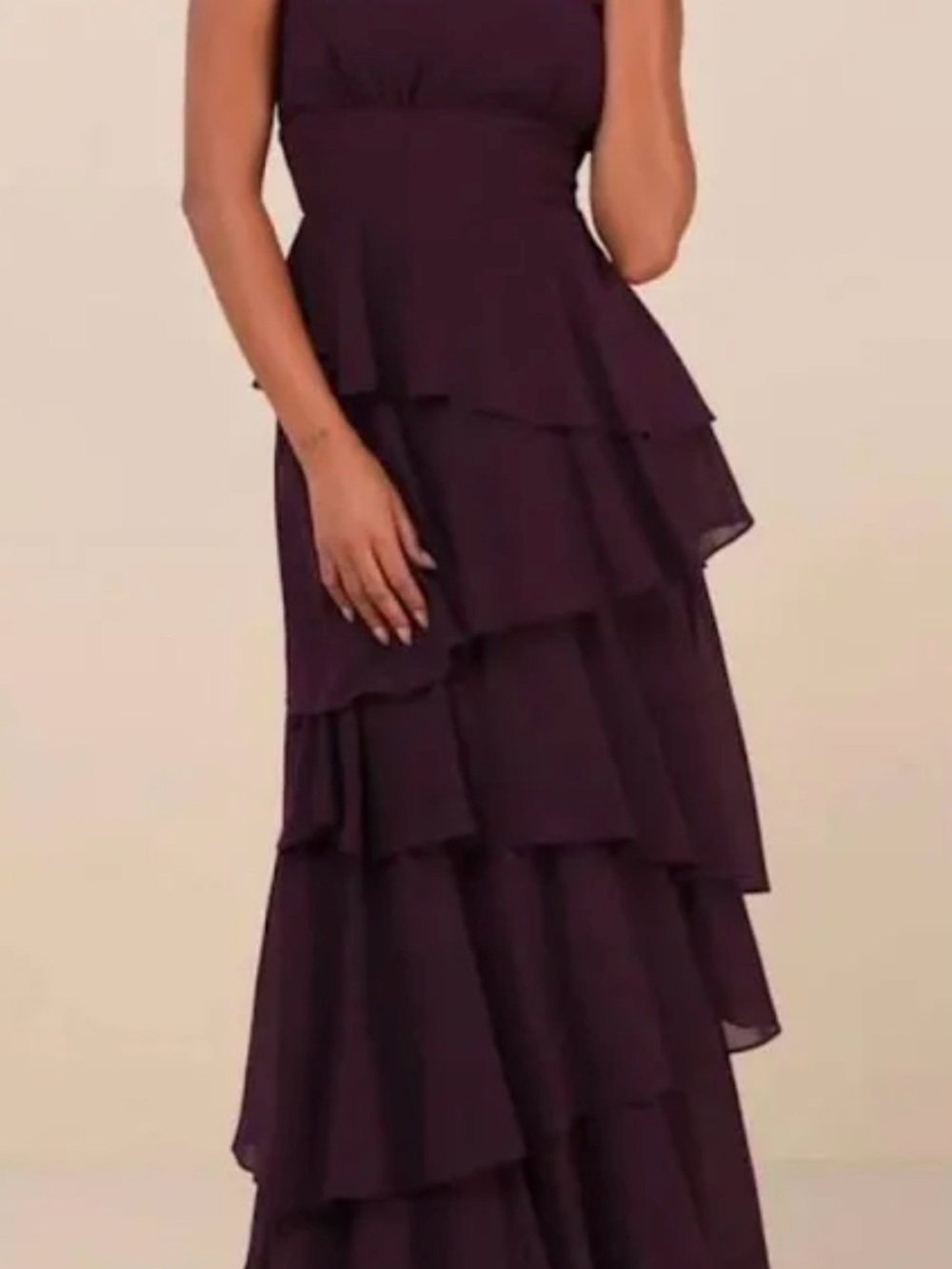 Tiered Plum Lulus Evening Dress